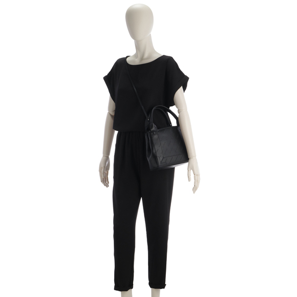 BALENCIAGA Tote Bag XS NAVY CABAS Embossed Navy Shoulder Bag - Picture 7 of 10